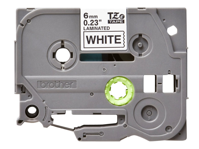 Bekijk afbeelding 2 van BROTHER P-Touch TZE-211 black on white 6mm